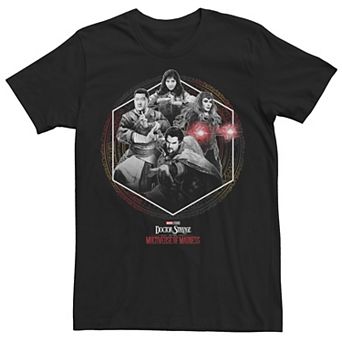 Men's Marvel Doctor Strange Movie 2 Hero Groupshot Hexagon Tee