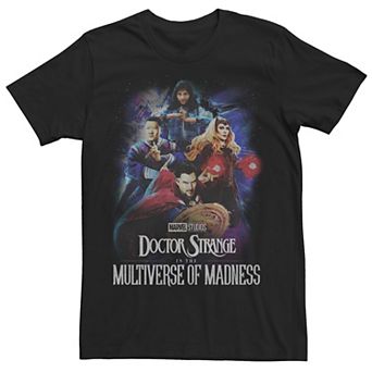 Men's Marvel Doctor Strange Movie 2 Poster Groupshot Pose Tee