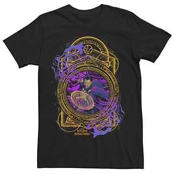 Men's Marvel Doctor Strange Movie 2 Neon Strange Portal Seal Tee