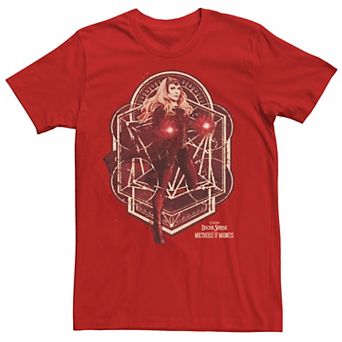 Men's Marvel Doctor Strange Movie 2 Wanda Magic Hero Pose Tee