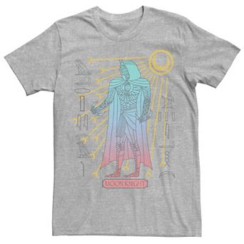 Men's Marvel Moon Knight Mummy Glyphs Tee