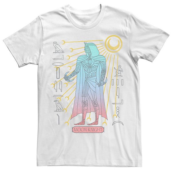 Men's Marvel Moon Knight Mummy Glyphs Tee