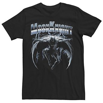 Men's Marvel Moon Knight Leaping Knight Dark Rain Tee