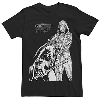 Men's Marvel Moon Knight MK Line Art Duo Tee