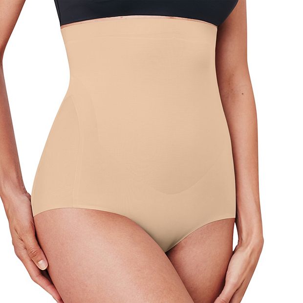 Bali womens shapewear panties briefs size 2XL/9 beige control