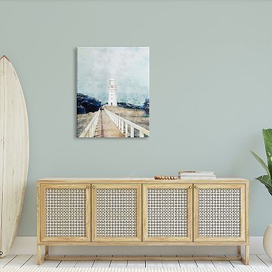 Stupell Home Decor Lighthouse Coastal Landscape Wall Art