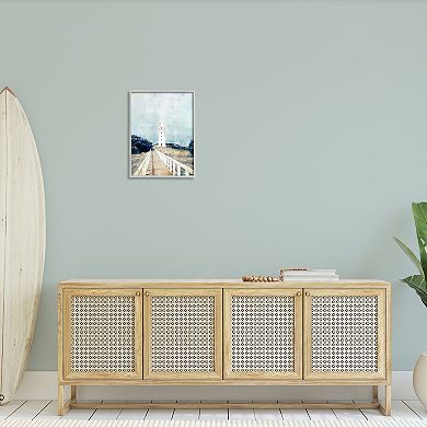 Stupell Home Decor Lighthouse Coastal Landscape Wall Art