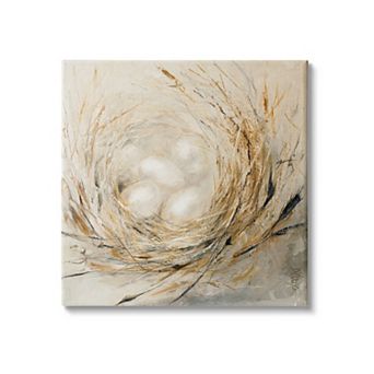 Stupell Home Decor Baby Bird Nest Stretched Canvas Wall Art