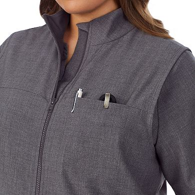 Plus Size Cuddl Duds?? Scrubs 5-Pocket Lined Vest