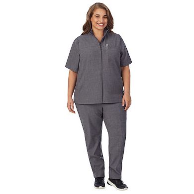 Plus Size Cuddl Duds® Scrubs 5-Pocket Lined Vest