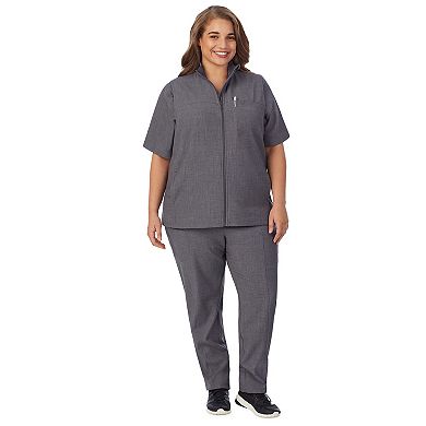 Plus Size Cuddl Duds?? Scrubs 5-Pocket Lined Vest