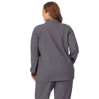 Plus Size Cuddl Duds® Scrubs 5-Pocket Lined Jacket