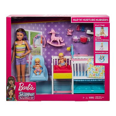 Barbie® Skipper Babysitters Inc. Nap ‘n' Nurture Nursery Dolls and Playset