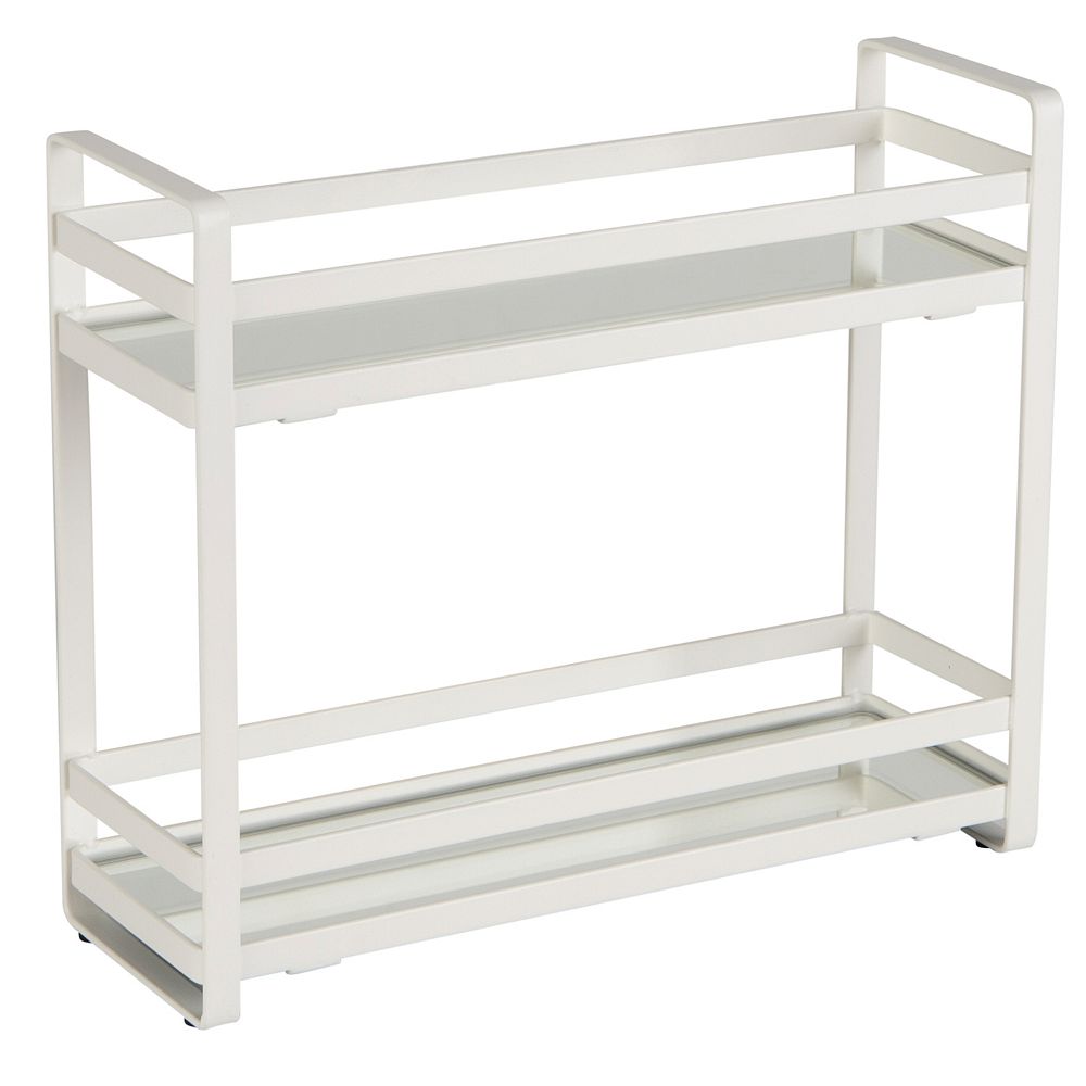 Home Details 2 Tier Slim Flat Wired Rails Vanity Tray