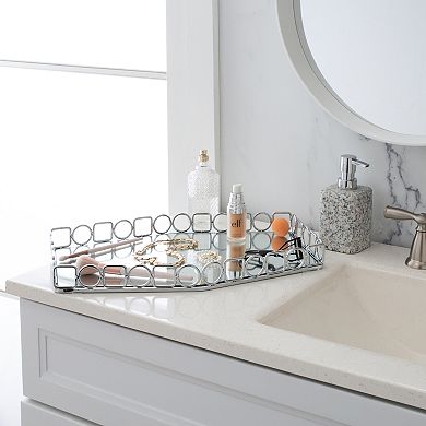 Home Details Circles & Squares Large Mirror Vanity Tray