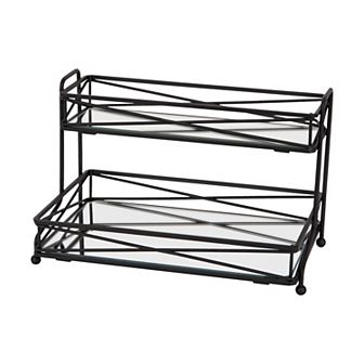 Home Details 2 tier Vanity Tower in Matte Black