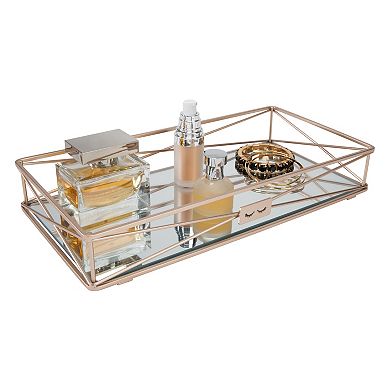 Home Details "Gorgeous" Vanity Tray in Rose Gold