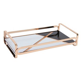 Home Details Color Block Vanity Tray in Gold