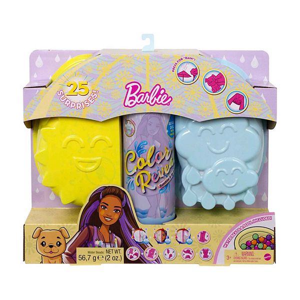 Barbie® Color Reveal Doll, Sunshine and Sprinkles Series with 7