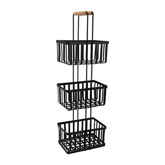 Simplify 3 tier Metal Spa Tower with Bamboo Handles