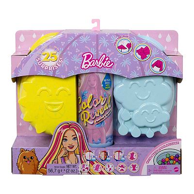Barbie Color Reveal Doll Palm Trees Series with 7 Surpises Color Change Transformation