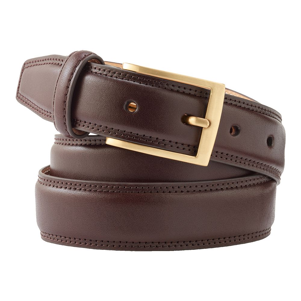 90s LANDS’END Leather Collar Hunting XL Lands' End Men's Glove Leather Belt