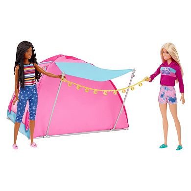 Barbie® Let's Go Camping Tent, Dolls and Accessories Playset
