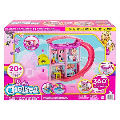 Barbie® Chelsea Playhouse Dollhouse with Pets & 15+ Accessories