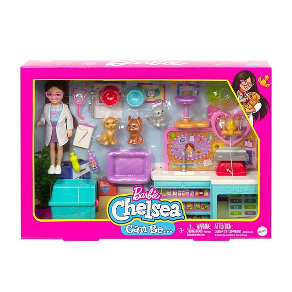 Gewoon overlopen bodem Negen Barbie® Chelsea Pet Vet Doll and Playset