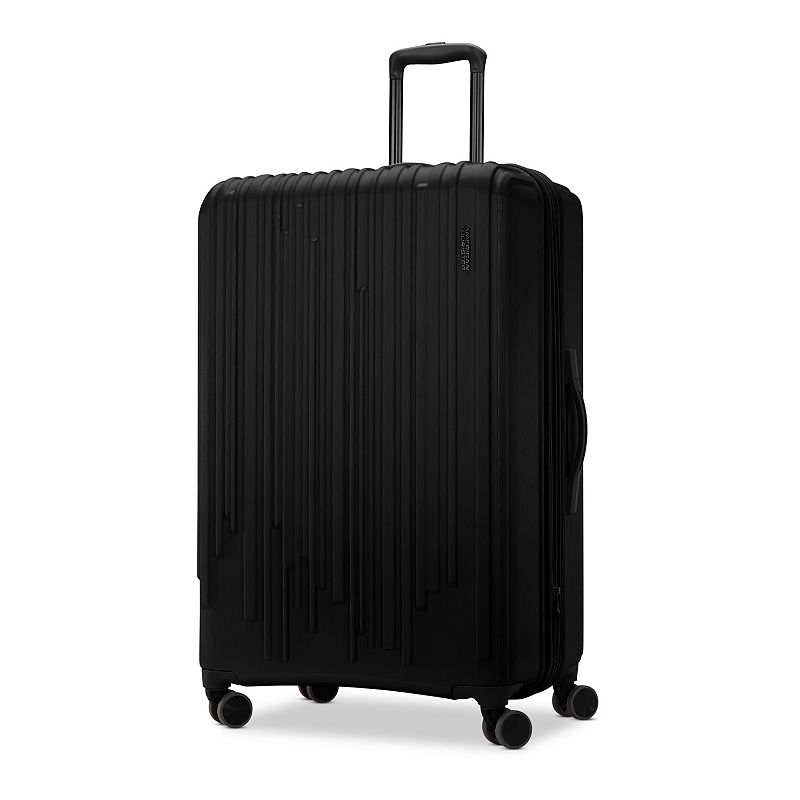 American Tourister Burst Max Quatro Hardside Spinner Luggage, Black
