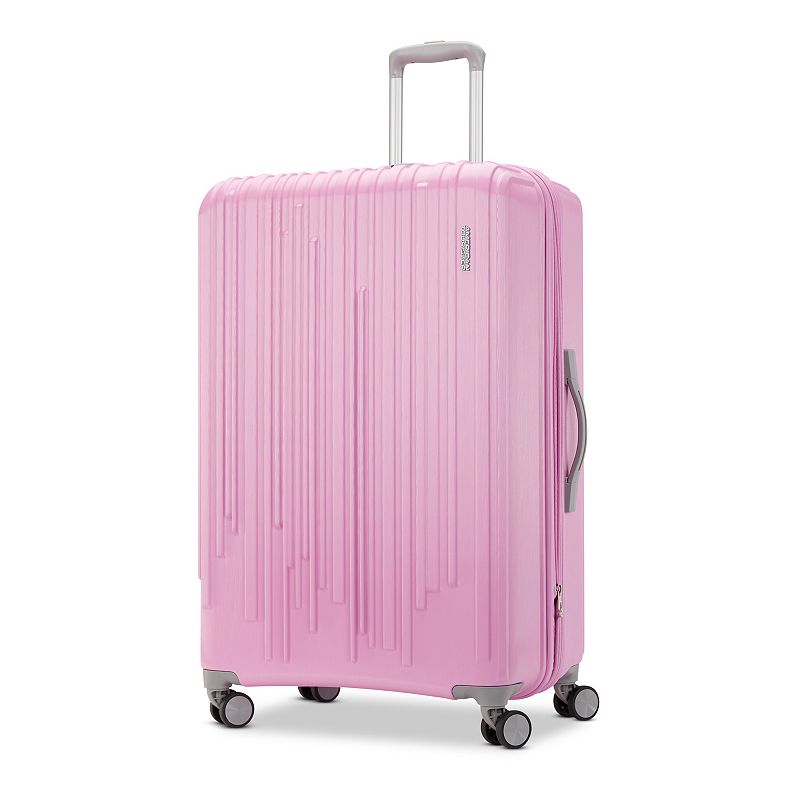 American Tourister Burst Max Quatro Hardside Spinner Luggage, Med Pink, 20 