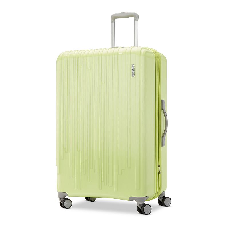American Tourister Burst Max Quatro Hardside Spinner Luggage, Green, 28 INC