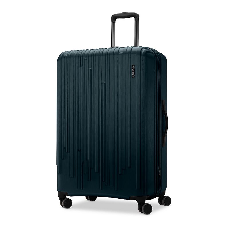 American Tourister Burst Max Quatro Hardside Spinner Luggage, Silver, 20 Ca