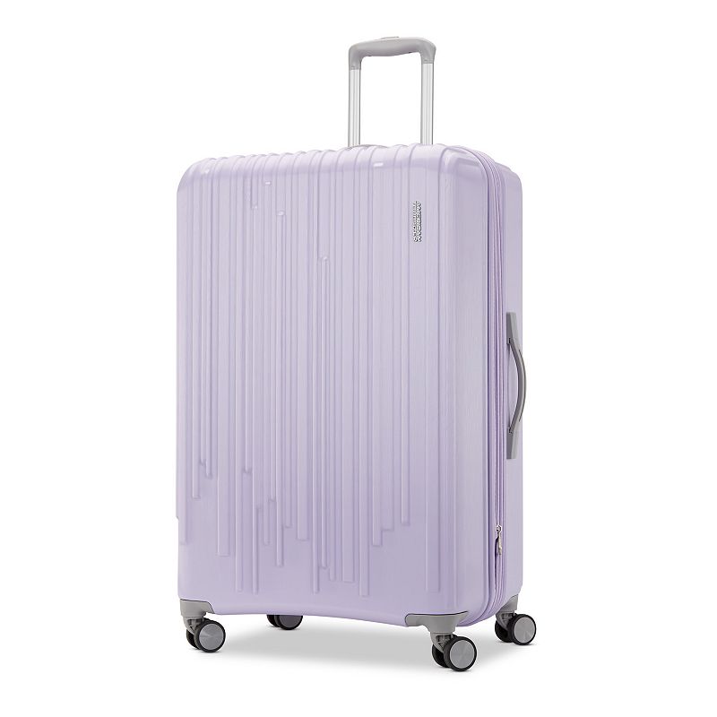 American Tourister Burst Max Quatro Hardside Spinner Luggage, Drk Purple, 2