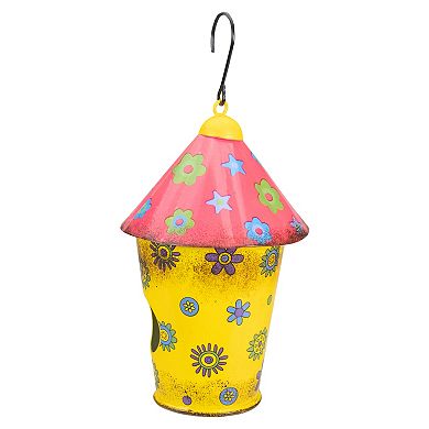 Floral Hanging Birdhouse Wall Decor