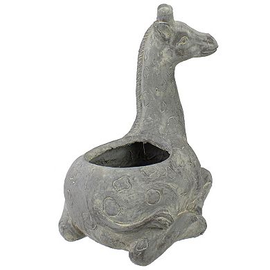 Sitting Giraffe Outdoor Garden Planter Floor Decor