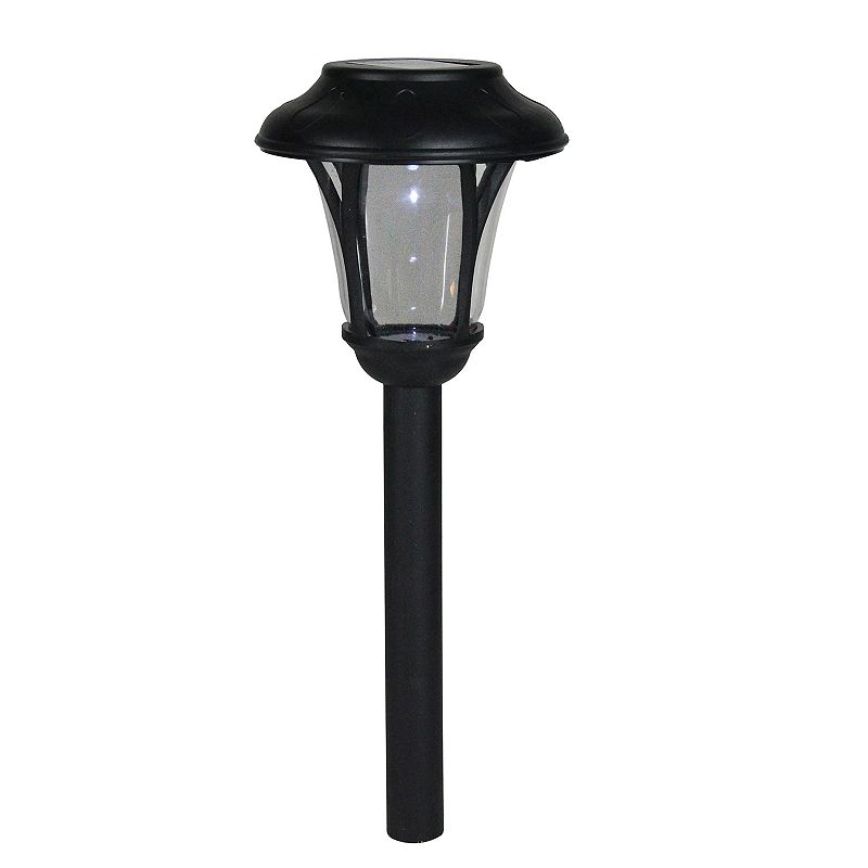 Solar Lantern LED Light Garden Stake, Black