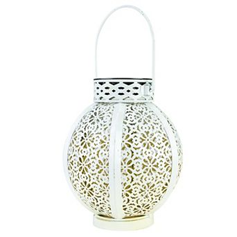 Cutout Flower Outdoor Solar Lantern Table Decor