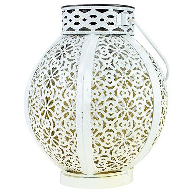 Cutout Flower Outdoor Solar Lantern Table Decor