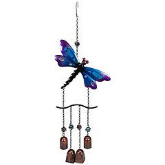 FC Design 40 Long Green and Yellow Hummingbird Wind Chime with Gem Garden  Patio Decoration