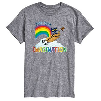 Men's Pete The Cat Free Your Imagination Tee