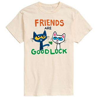 Men's Pete The Cat Friends Are Good Luck Tee