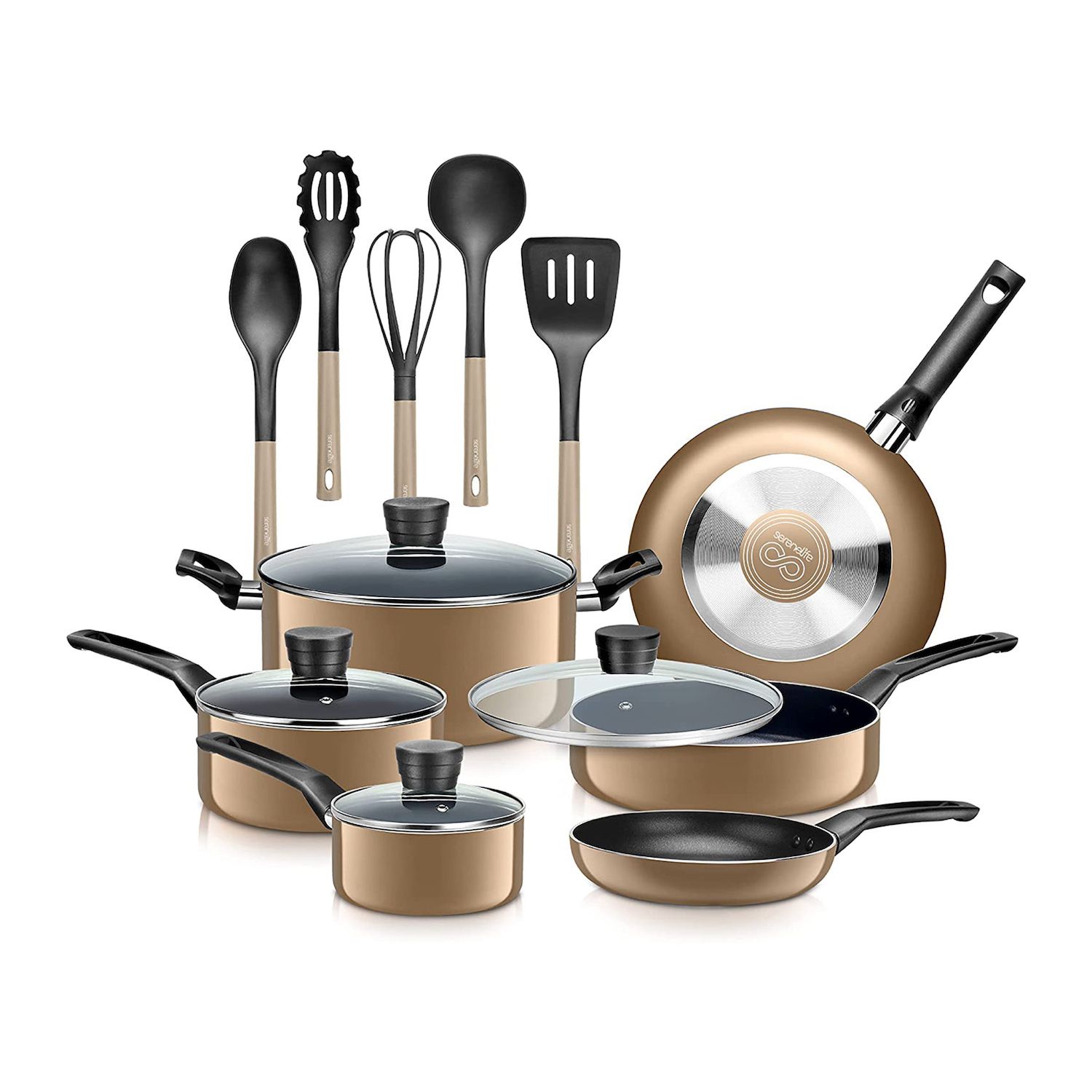 Kohl's: Food Network 10-pc. Nonstick Ceramic Cookware Set in COPPER or RED  $52.99 (Reg. $179.99)