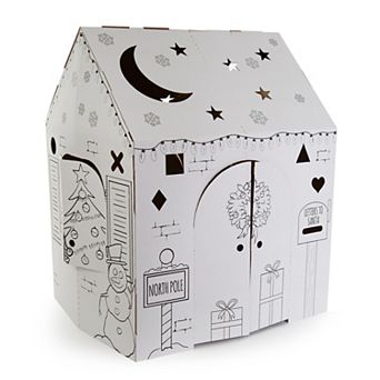 Easy Playhouse Holiday Cottage Cardboard Playhouse