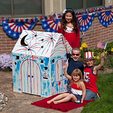 Easy Playhouse Crafty Cottage Cardboard Playhouse