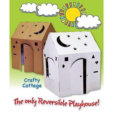 Easy Playhouse Crafty Cottage Cardboard Playhouse