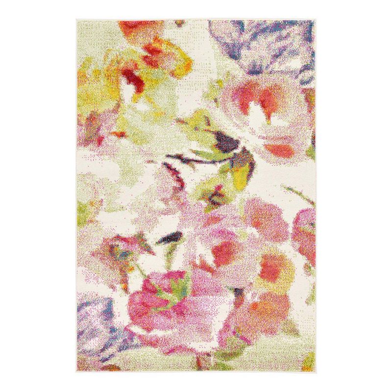 Unique Loom Claire Lyon Rug, Beig/Green, 8Ft Rnd