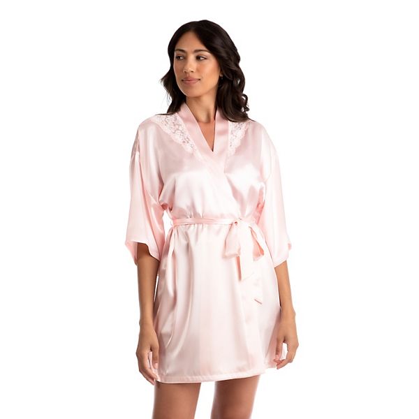 Women's Lilac+London Satin Wrap Robe