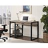 Offex Home Office 48" Wood Storage Computer Desk - Driftwood
