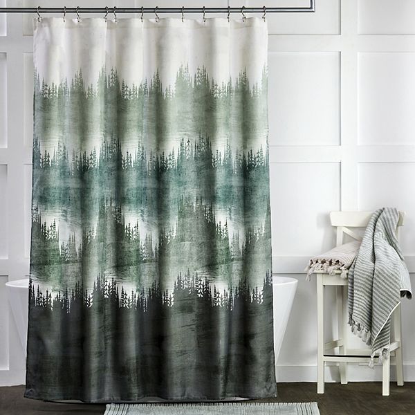 The Big One Mountain Mist Shower Curtain